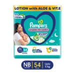 Pampers Complete Skin Comfort Pants, Anti-rash blanket, Lotion with VitaminE & Aloe Vera - New Born
