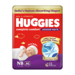 Huggies Complete Comfort Wonder Pants, India's Fastest Absorbing Diaper | - New Born