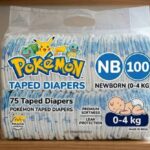 Pokemon Active Baby Taped Diapers with Adjustable Fit - New Born