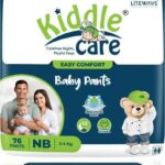Kiddle Care Easy Comfort Baby Diaper Pants | New Born/Extra Small (NB/XS) | 2-5 Kg - New Born