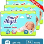 Little Angel Premier Baby Diaper Pants (3 x28 Pcs) - New Born