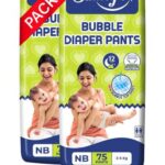 LITEWAVE Smiley's New Born (NB/XS) Bubble Baby Diaper Pants| 2-5 kg | - New Born