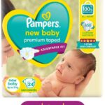 Pampers Active Baby Taped Diapers with Adjustable Fit - New Born
